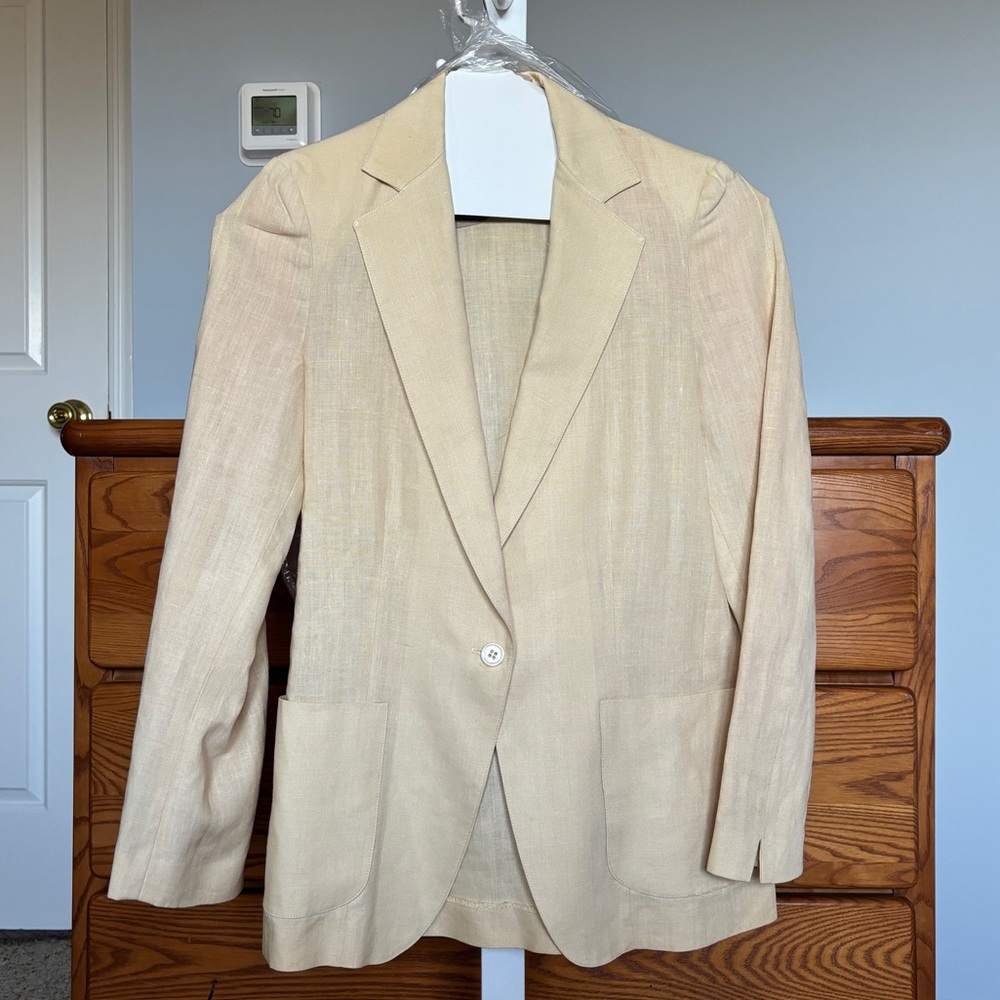 Lonergan Amerigo Size 4 Cream Blazer